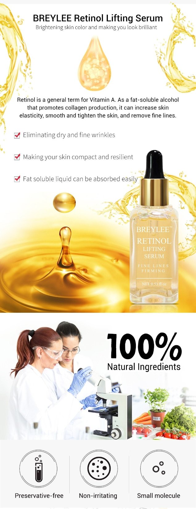 Din hy är känslig för sol och vind - använd Breylee ansikts Serum och njut av välmående hud.
